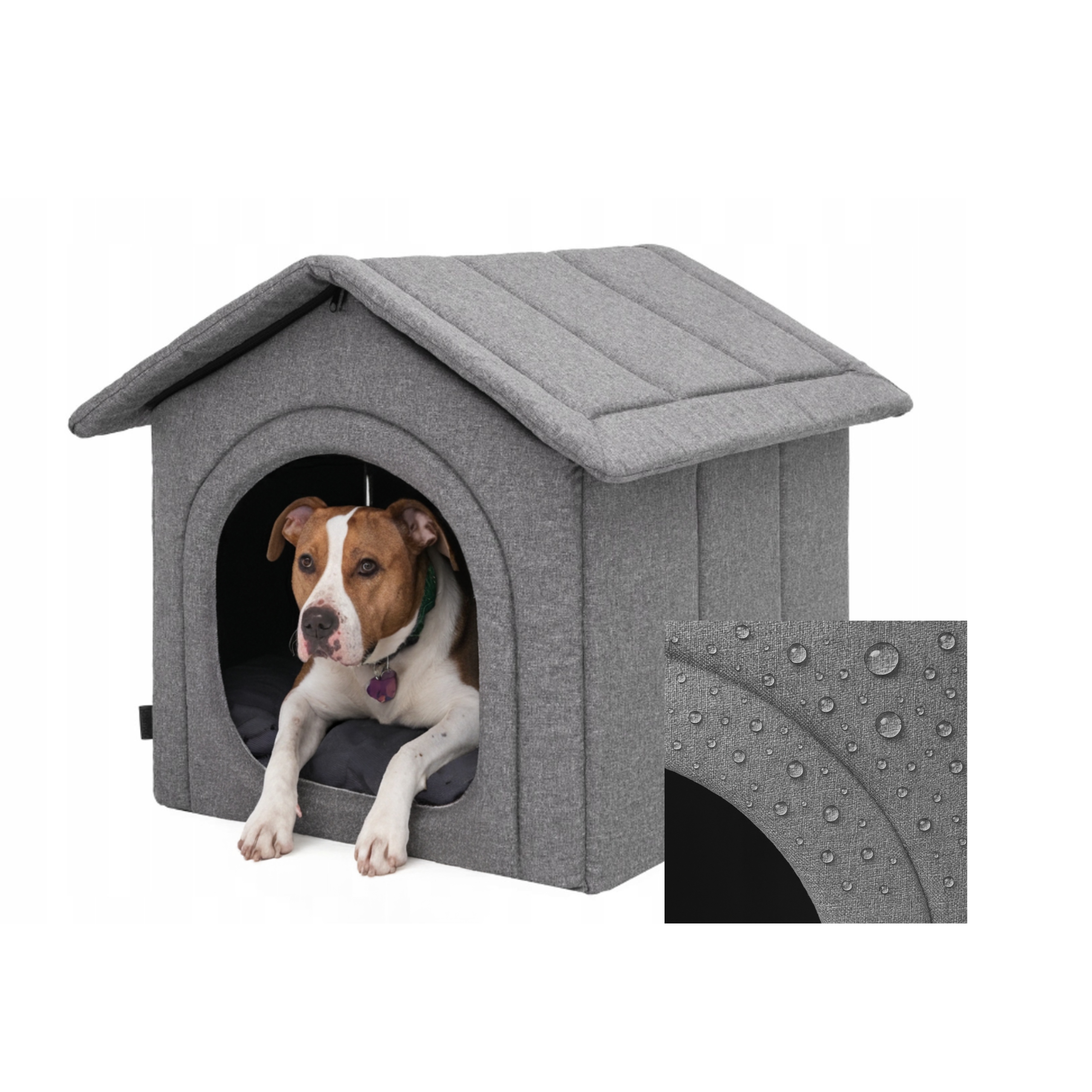 Bouda pro psa – Bouda pelíšek pro psa, Domeček Zateplený, pelíšek 46x52x53 cm