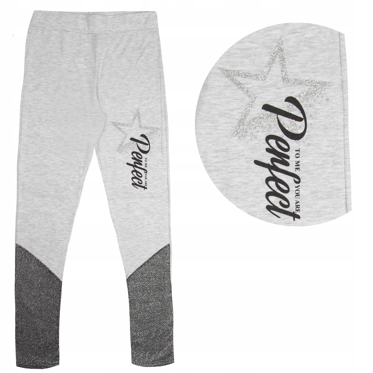 

Legginsy Bawełniane dziewczęce Połyskujące 152