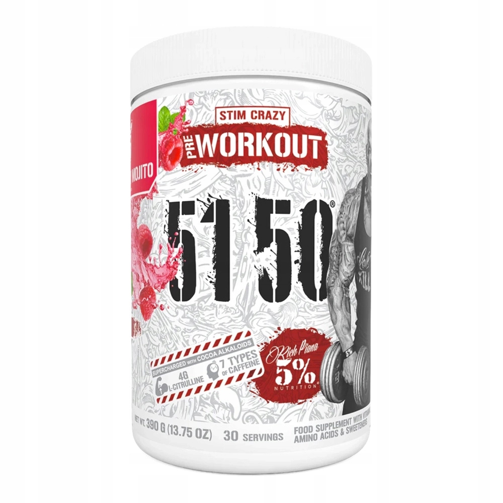 Rich Piana 5% Nutrition 5150 Legendary Series 390g raspberry mojito
