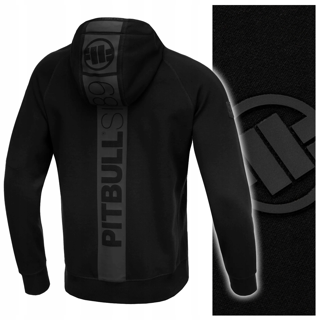 Mikina s kapucí pánská na zip Pit Bull vel. L