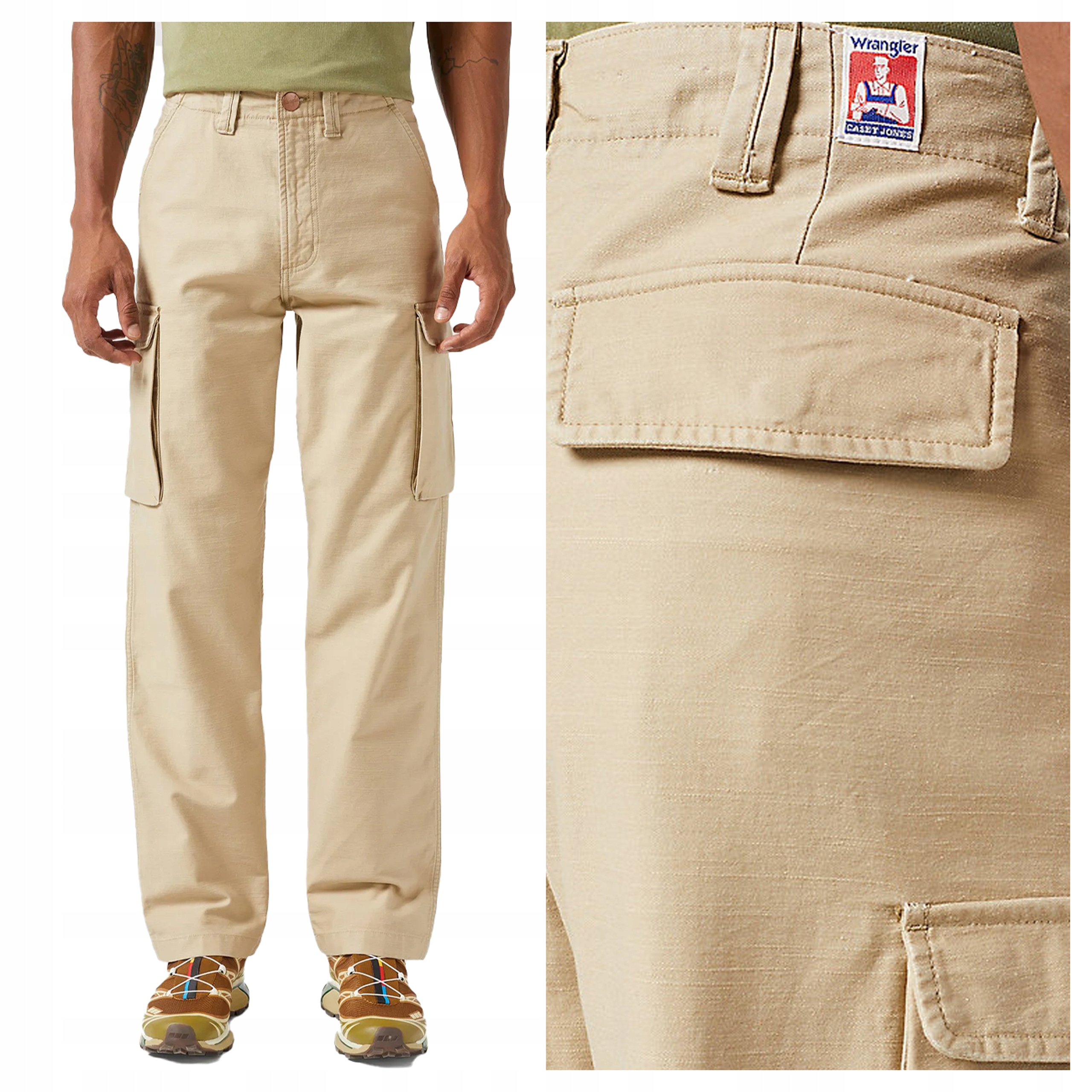 Kapsáče bavlněné Lee W33 L32 béžové cargo rovné