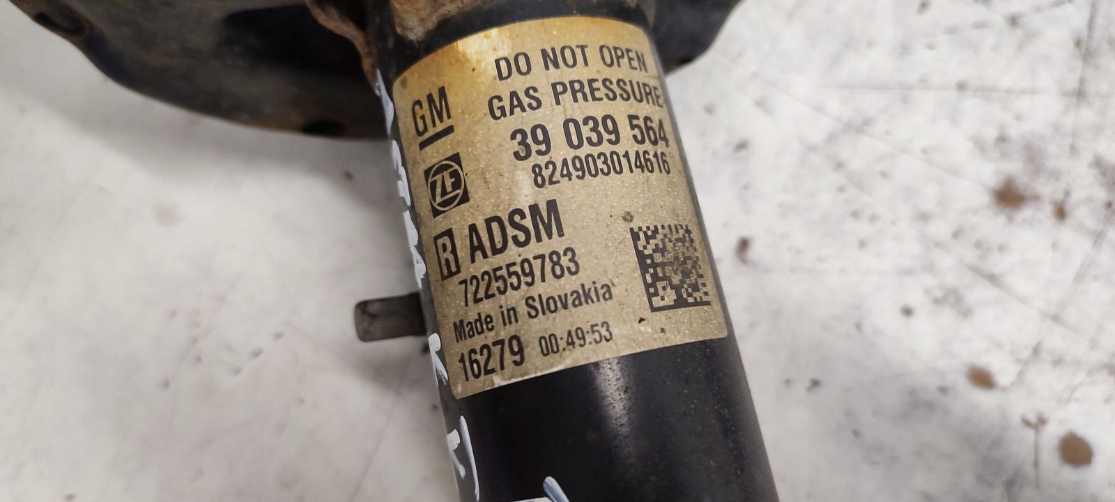 shock absorber spring front sususpension Opel Astra K 1,4TB