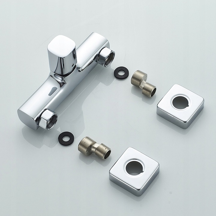 CUBIC zestaw prysznicowy + bateria prysznicowa LOFT chrom MODERN Kolor chrom