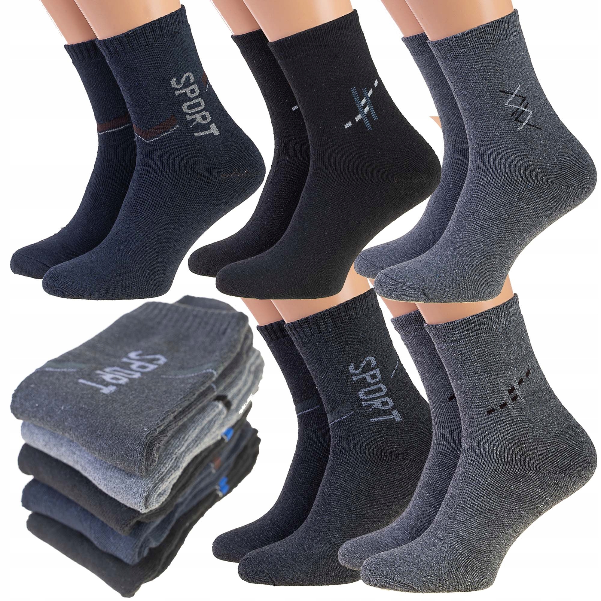 

Skarpety męskie Frotte 5par 40/43