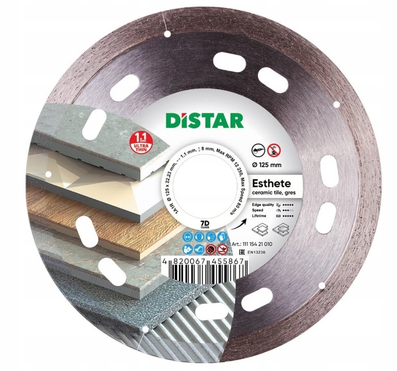 

Distar Estethe tarcza do płytek 125mm cienka