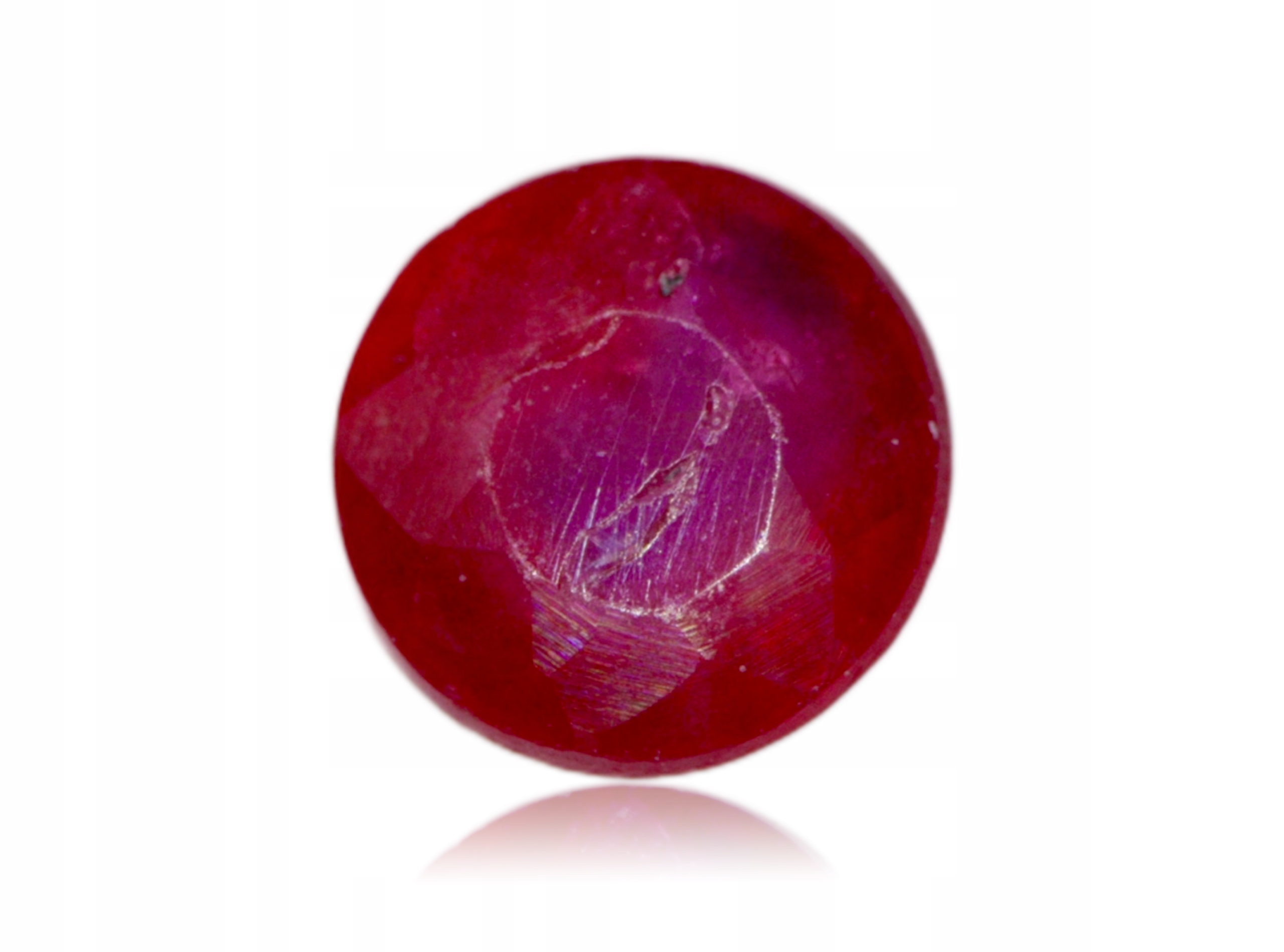 Rubín 0.29ct Kulatý Myanmar eCertifikát Wbd