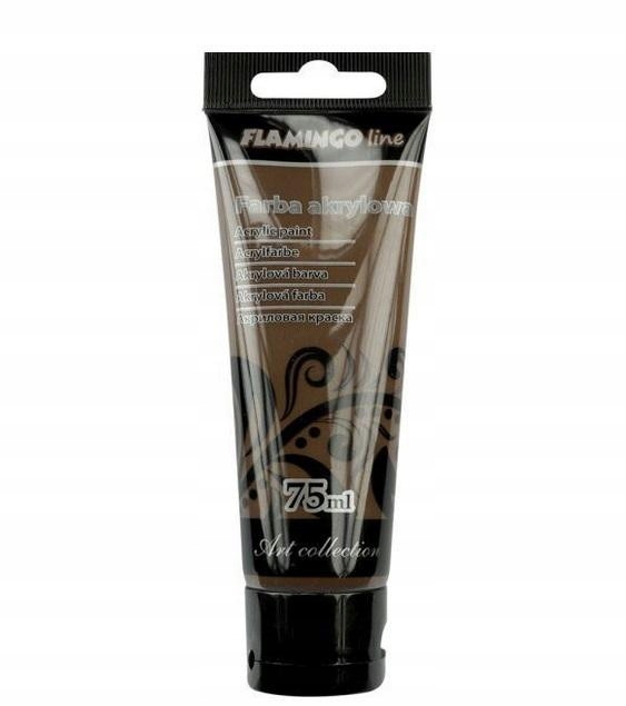 Brązowa Farba Akrylowa Do Prac Artystycznych 75 ML Starcza na Długo