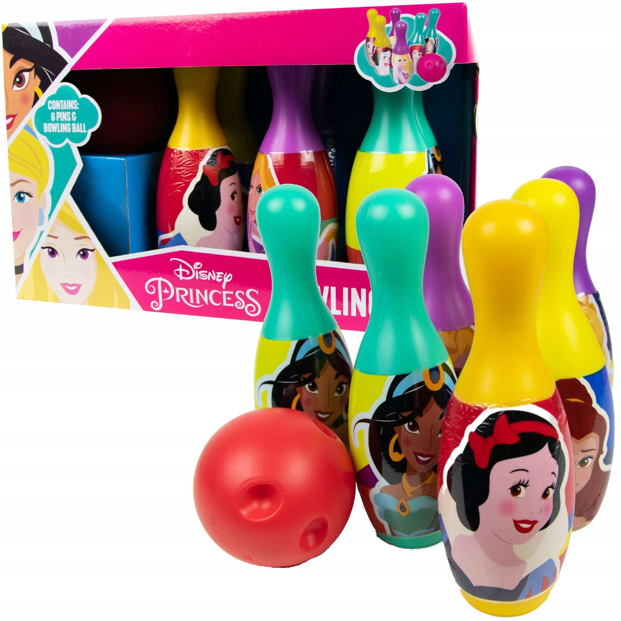

Księżniczki Disney Kręgle Do Gry Śnieżka 7 Elem.