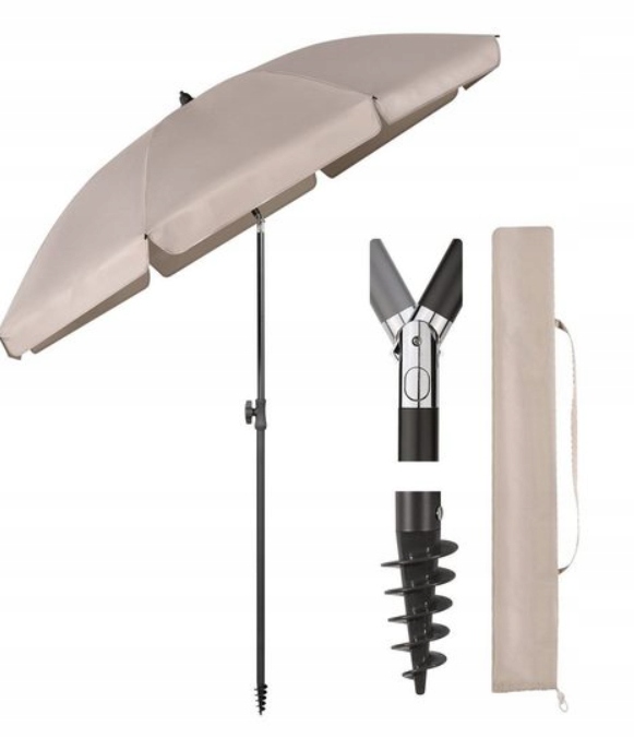Parasol Ogrodowy Plażowy Pokrowiec Sekey 180CM Sekey UPF50+ Regulowany