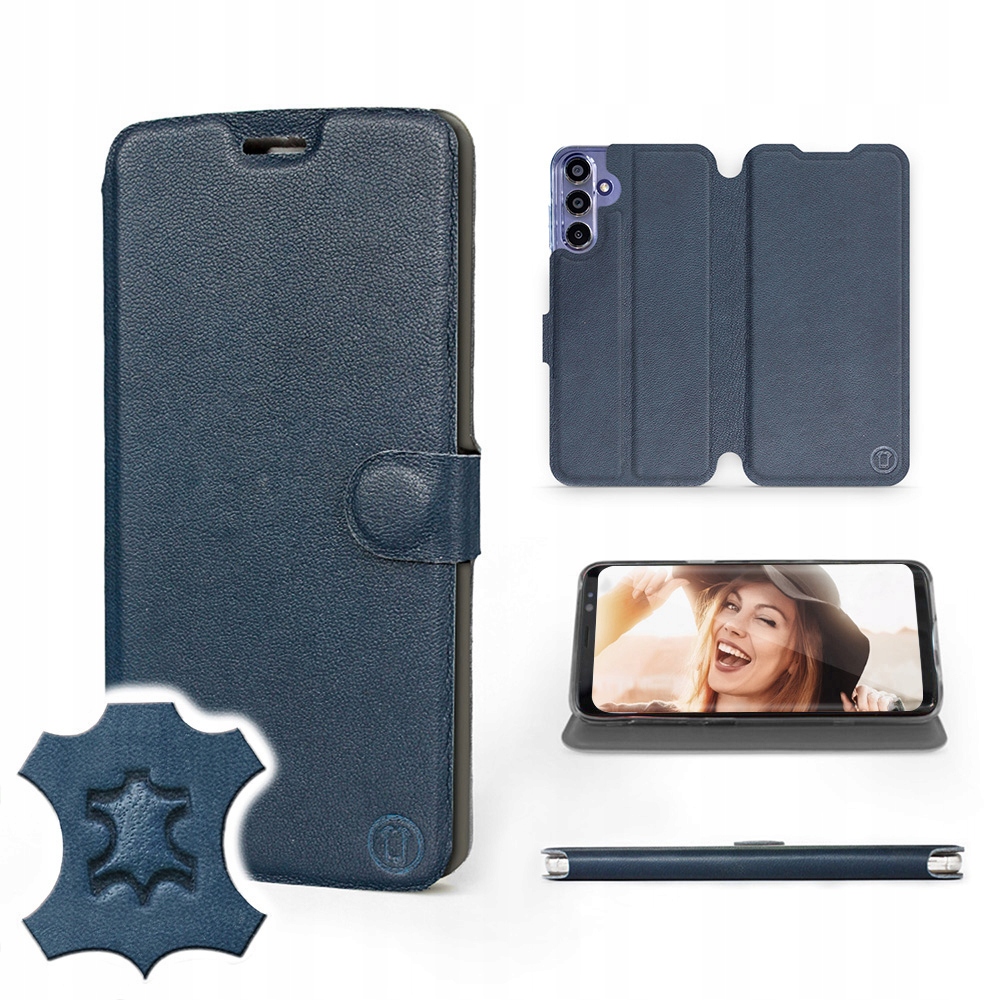 Etui Mobiwear do Samsung Galaxy A15 4G Blue Leat