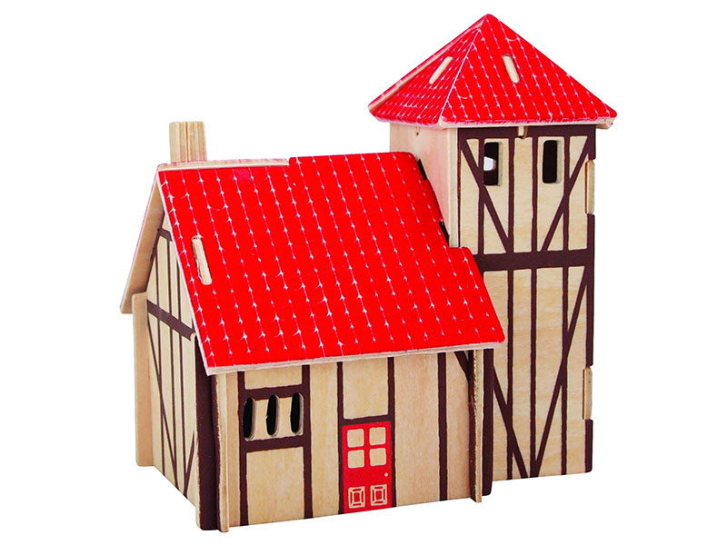 Villa willa składanka drewniana puzzle 3D PH030