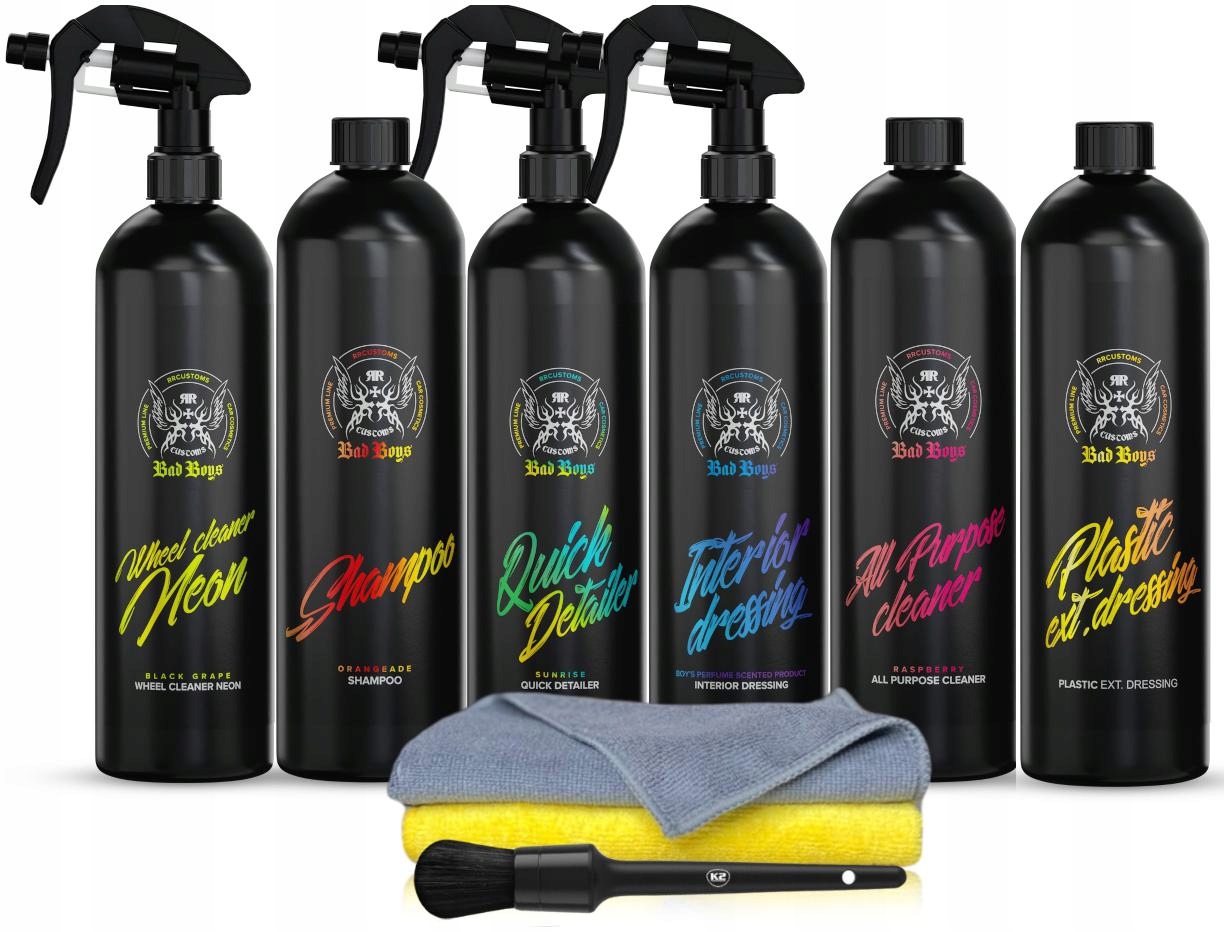 RR Customs RRC Bad Boys Mega Zestaw Kosmetyków Do Auta Detailing Prezent