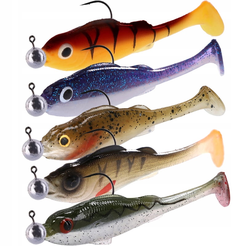 Uzbrojone Gumy Real Fish Perch 8,5CM Na Okonia 5SZT