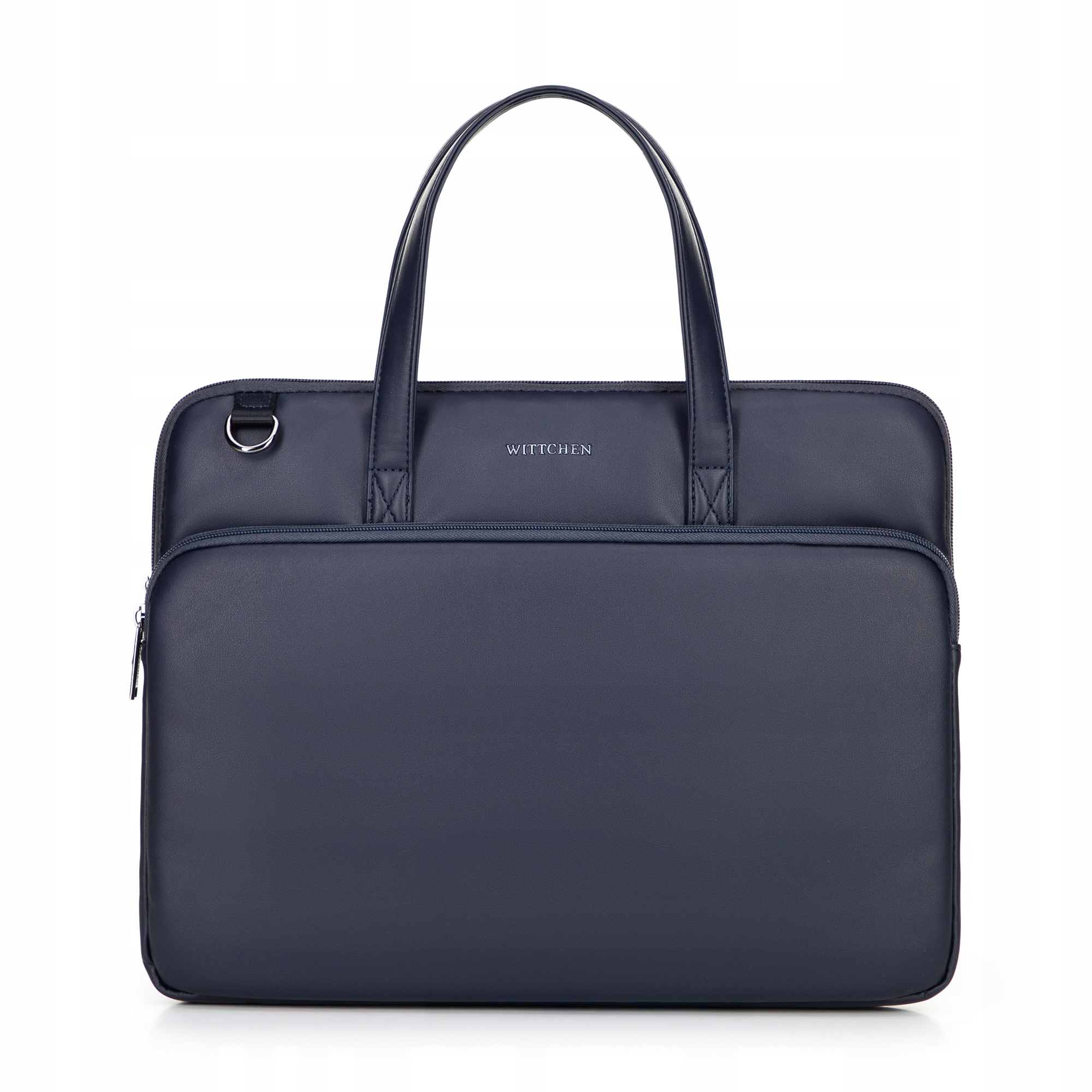 Elegantní pánská taška na notebook 16" Wittchen 100-3P-900-7, ekokůže námořnická modrá