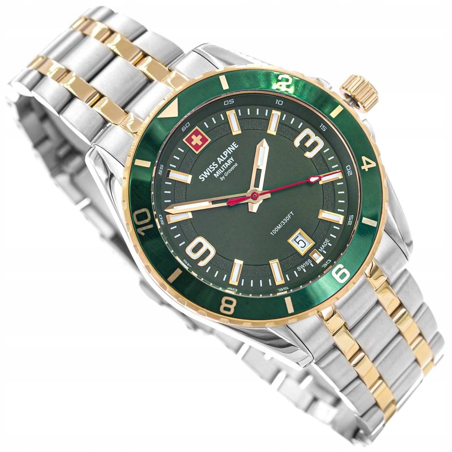 Pánské Hodinky Swiss Alpine Military SAM7034.1144 Sierra Stříbrno-zlaté