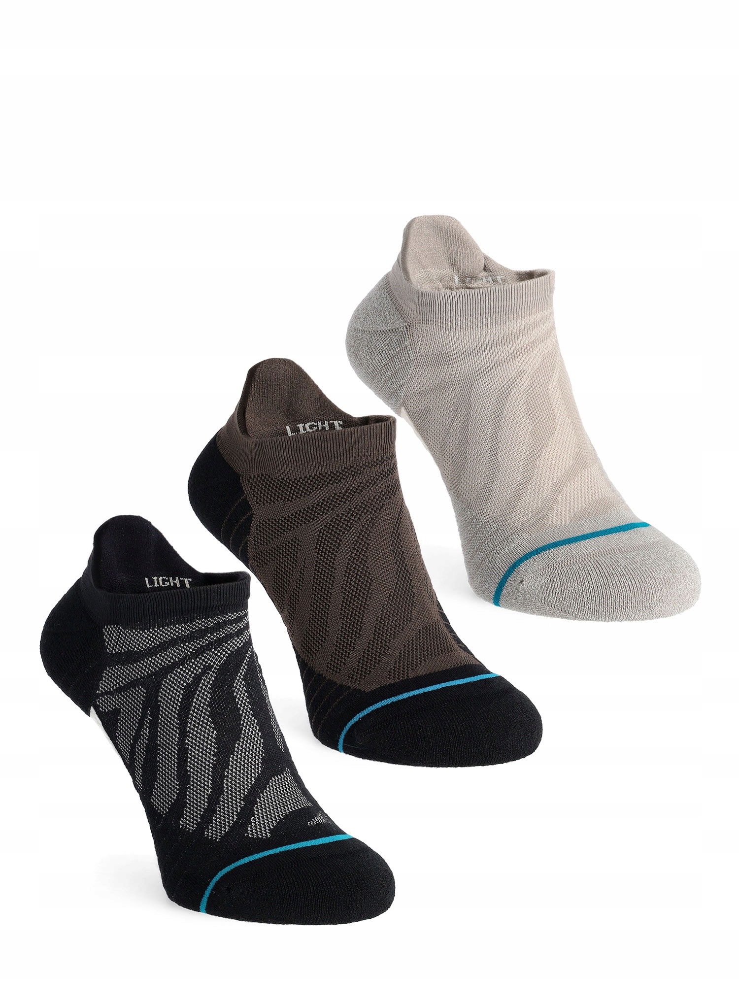 Dámské běžecké Ponožky Stance Exotic, sada 3 ks černé, velikost 35-37