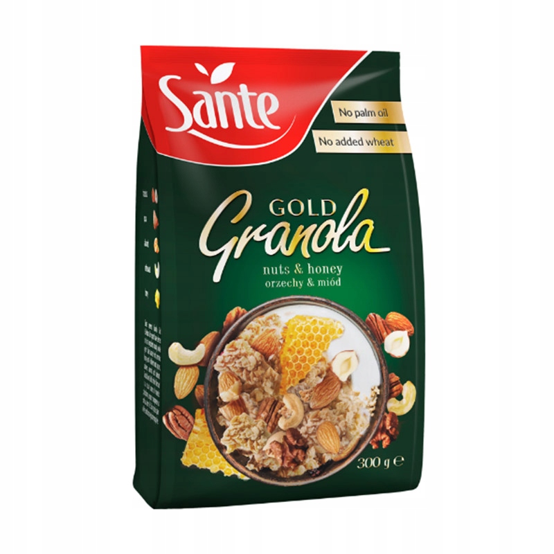 Levně Sante Granola Gold Ořechová s medem 300 g Sante