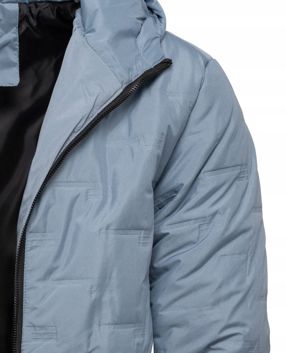 KURTKA MĘSKA PRZEJŚCIOWA Z KAPTUREM NIEBIESKA rozmiar L Rozmiar L