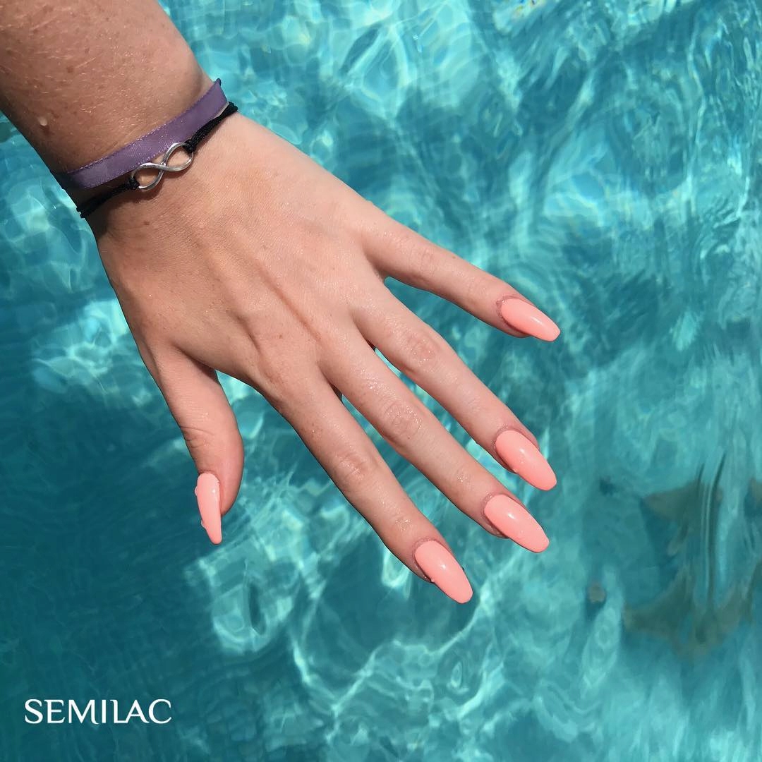 SEMILAC 130 Sleeping Beauty UV LED Lakier Hybrydowy Kolor Odcienie czerwieni i różu Odcienie pomarańczowego