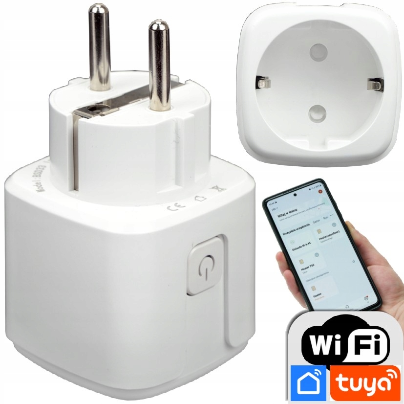 

Inteligentne gniazdko Wifi Tuya Smart watomierz