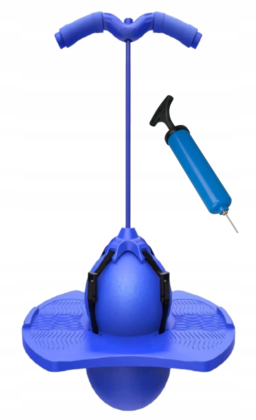 SKOCZEK DLA DZIECI POGO JUMPER RÓWNOWAGA NIEBIESKI + POMPKA