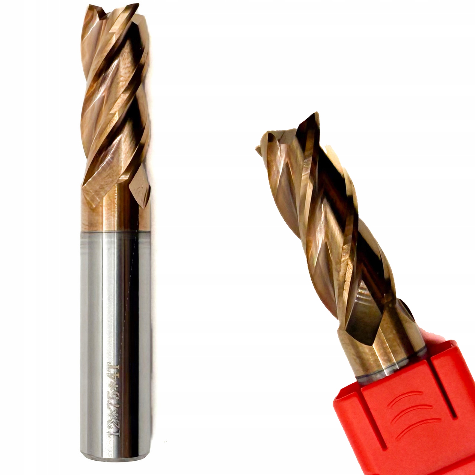 Widiowy Frez Palcowy Walcowo-czołowy 12MM 55HRC – Pełnowęglikowy 4-OSTRZOWY