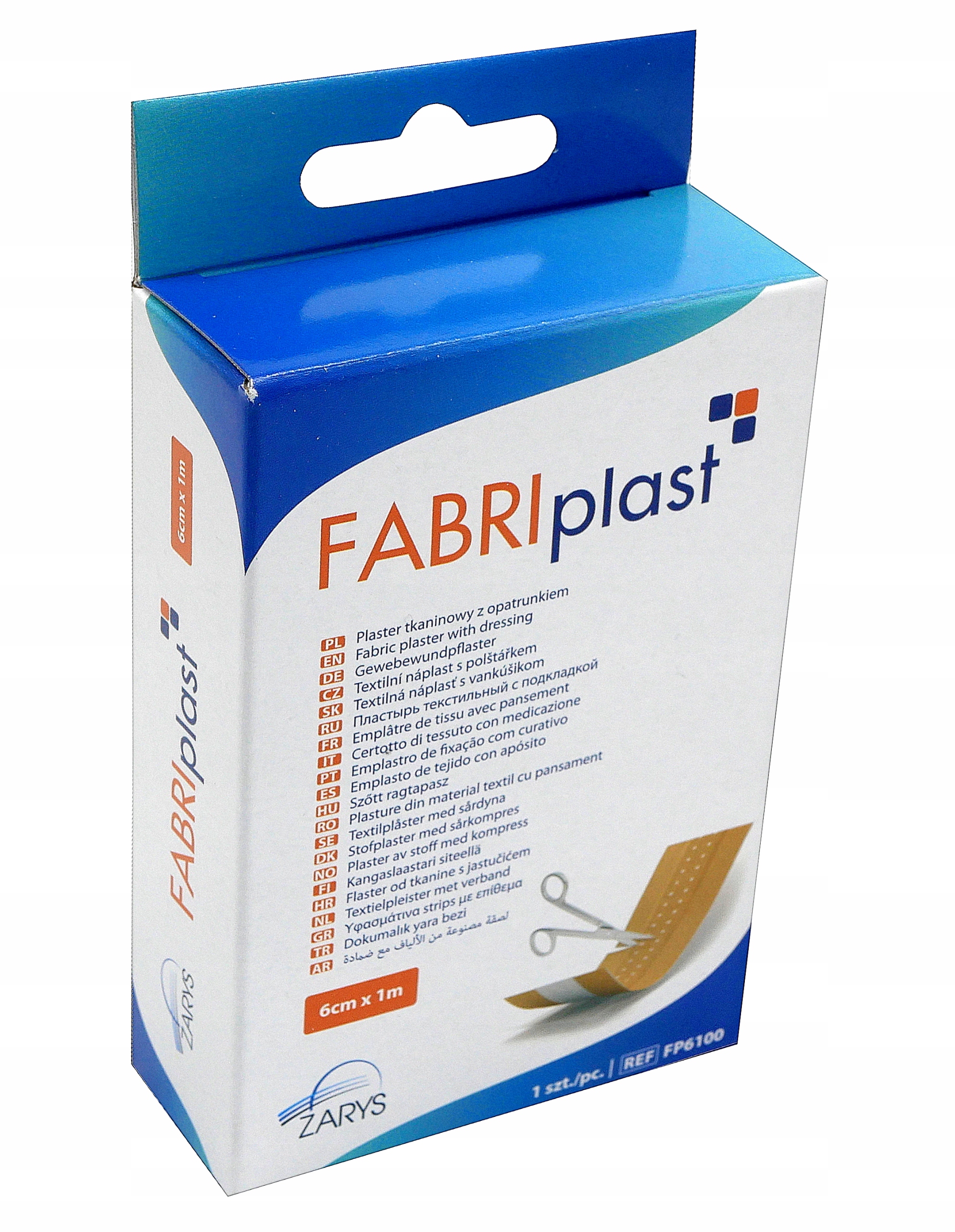 

Plaster tkaninowy z opatrunkiem 6cm x1m FABRIplast