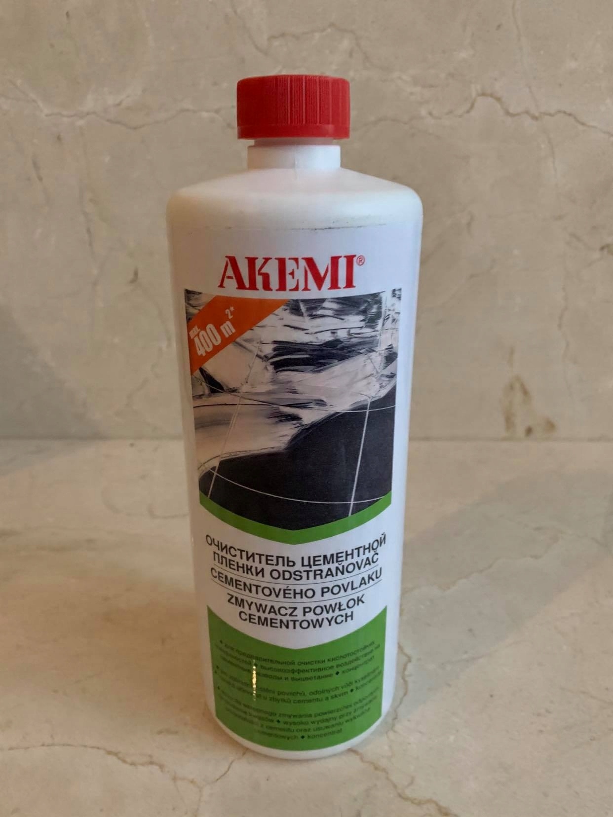

Akemi Zmywacz Powłok Cementowych Zaprawy Fugi 1l