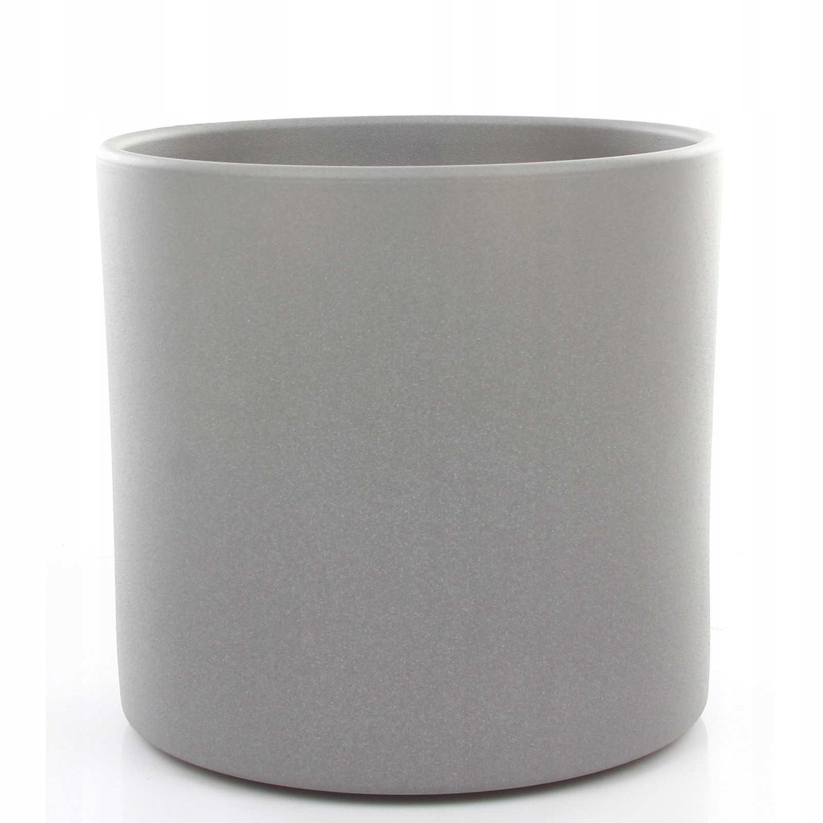 szare cylindryczne donica Era 28 szary od Mica ceramika osłonki hydroponika