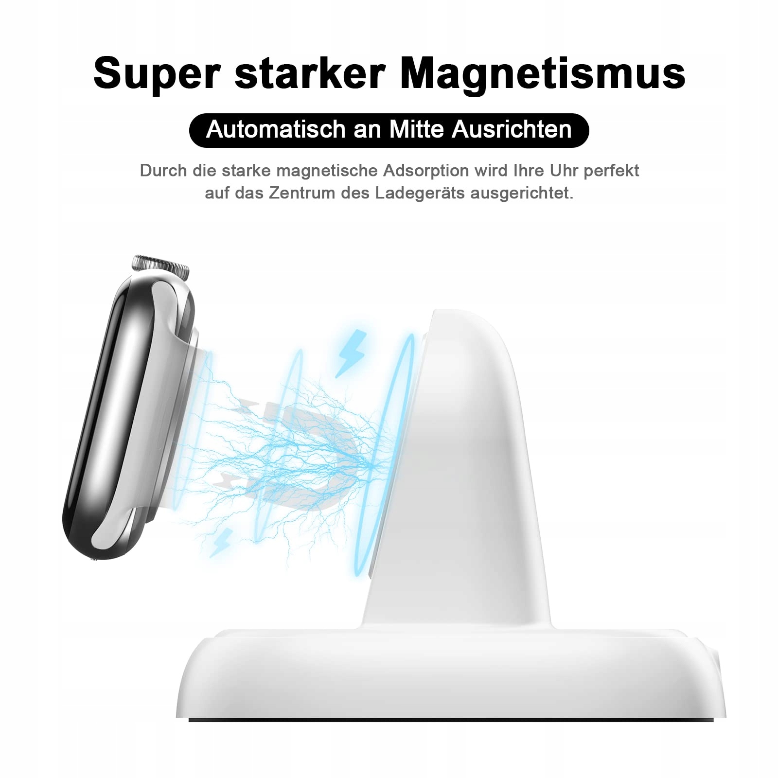 LVFAN Ładowarka Apple Watch USB-C Magnetyczna Biała — miniatura 4