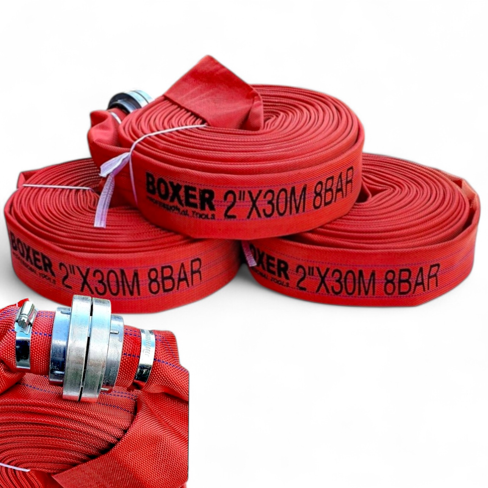 Wąż Strażącki Parciany Do Wody Pompy Szamba Motopompy 2" cale 30m