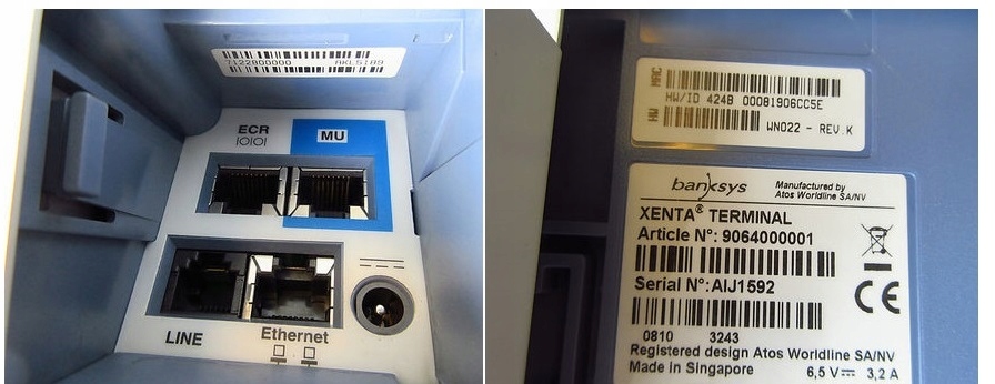 Xenta Banksys 9064000001 Terminal Płatniczy RJ-45 Rodzaj stacjonarny