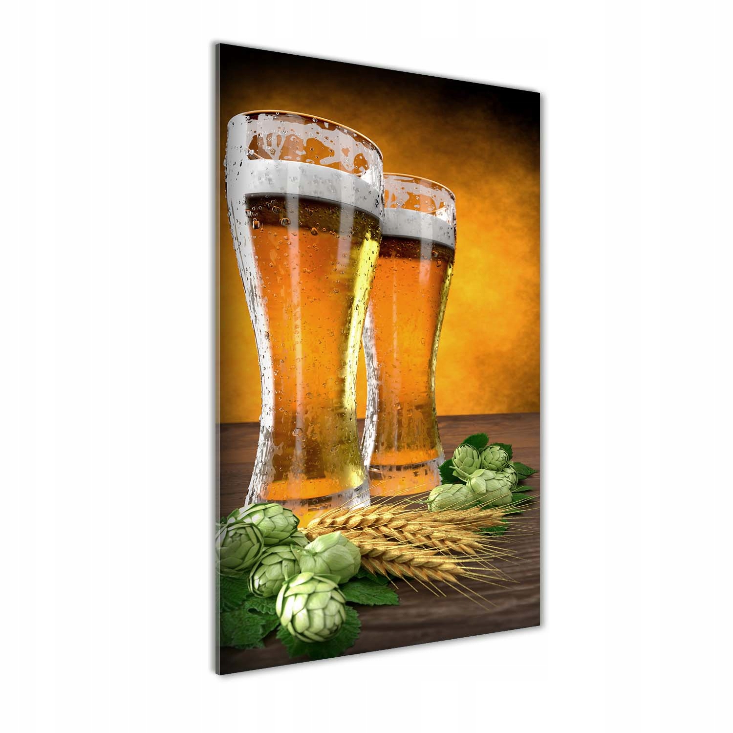 Akrylový fotoobraz Dve poháre piva 50x100 cm