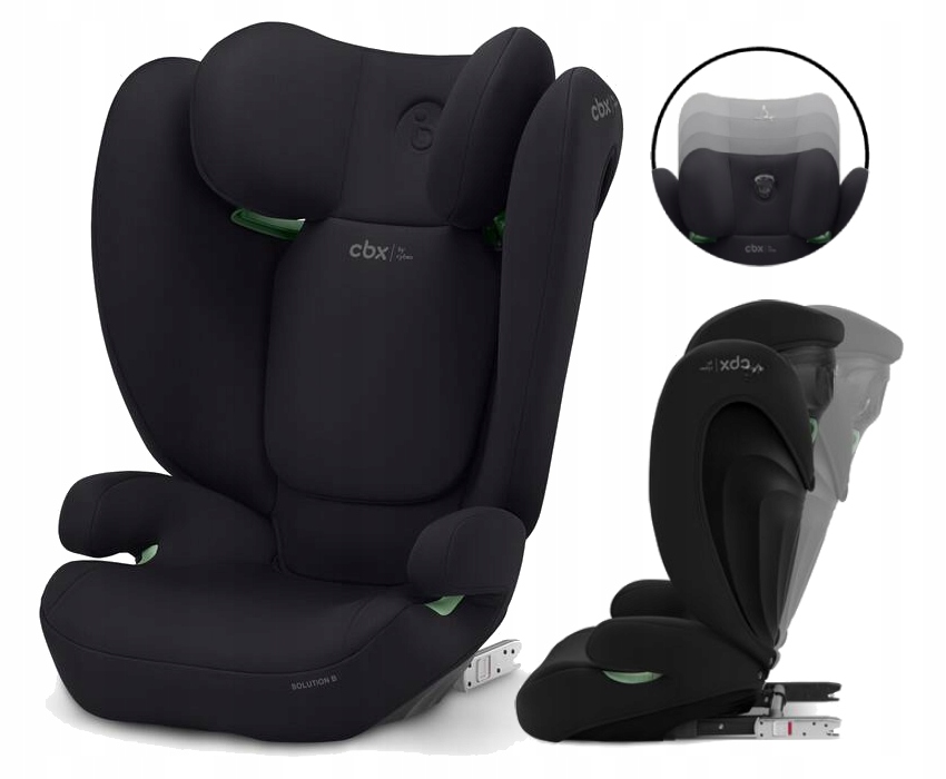Cybex Lekki Fotelik Solution B I-fix Regulowany Dla Dziecka 15-50 Kg Isofix