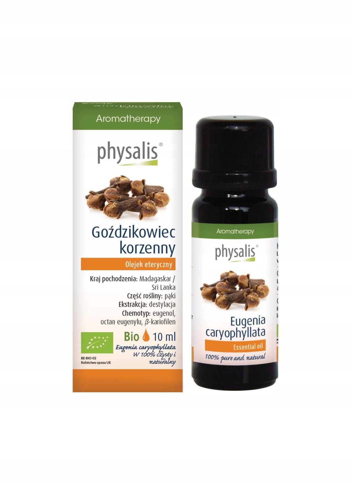 3x Olejek Eteryczny Goździkowiec Korzenny Bio 10 ml Physalis