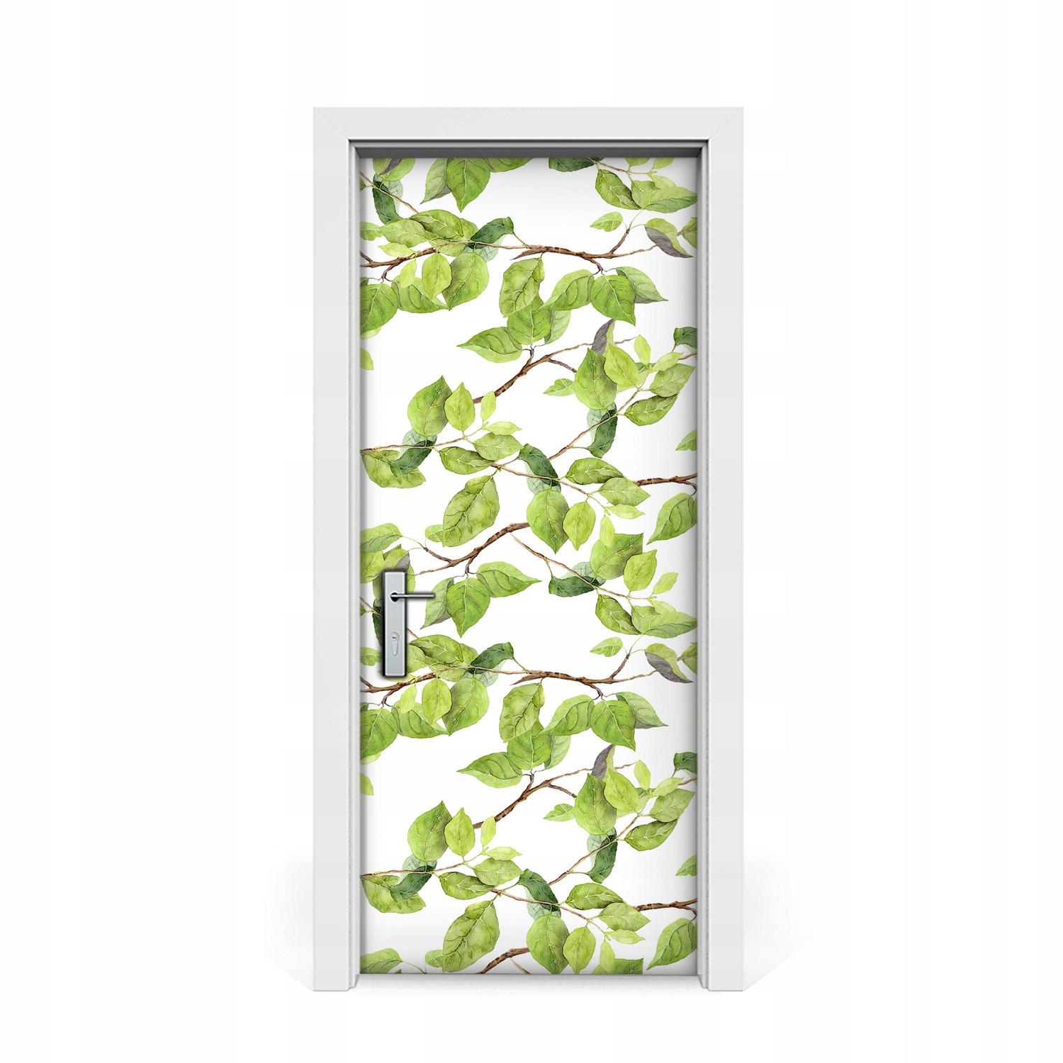 

Fototapeta na Drzwi Liście brzozy zielonej 85x205