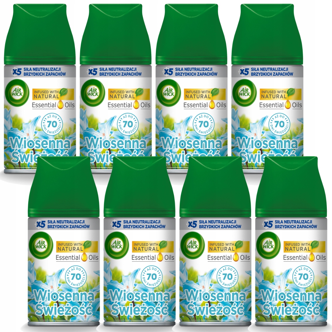 Levně Air Wick Náplně Do Osvěžovače Vzduchu Jarní Svěžest 8X 250ML