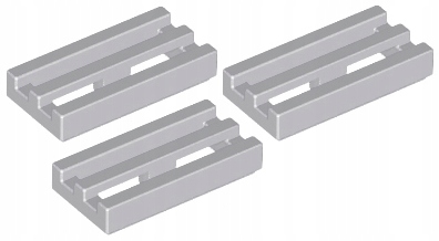

Lego Płytka Pł. 1x2 Grill J. Szara 2412/4211350 x3