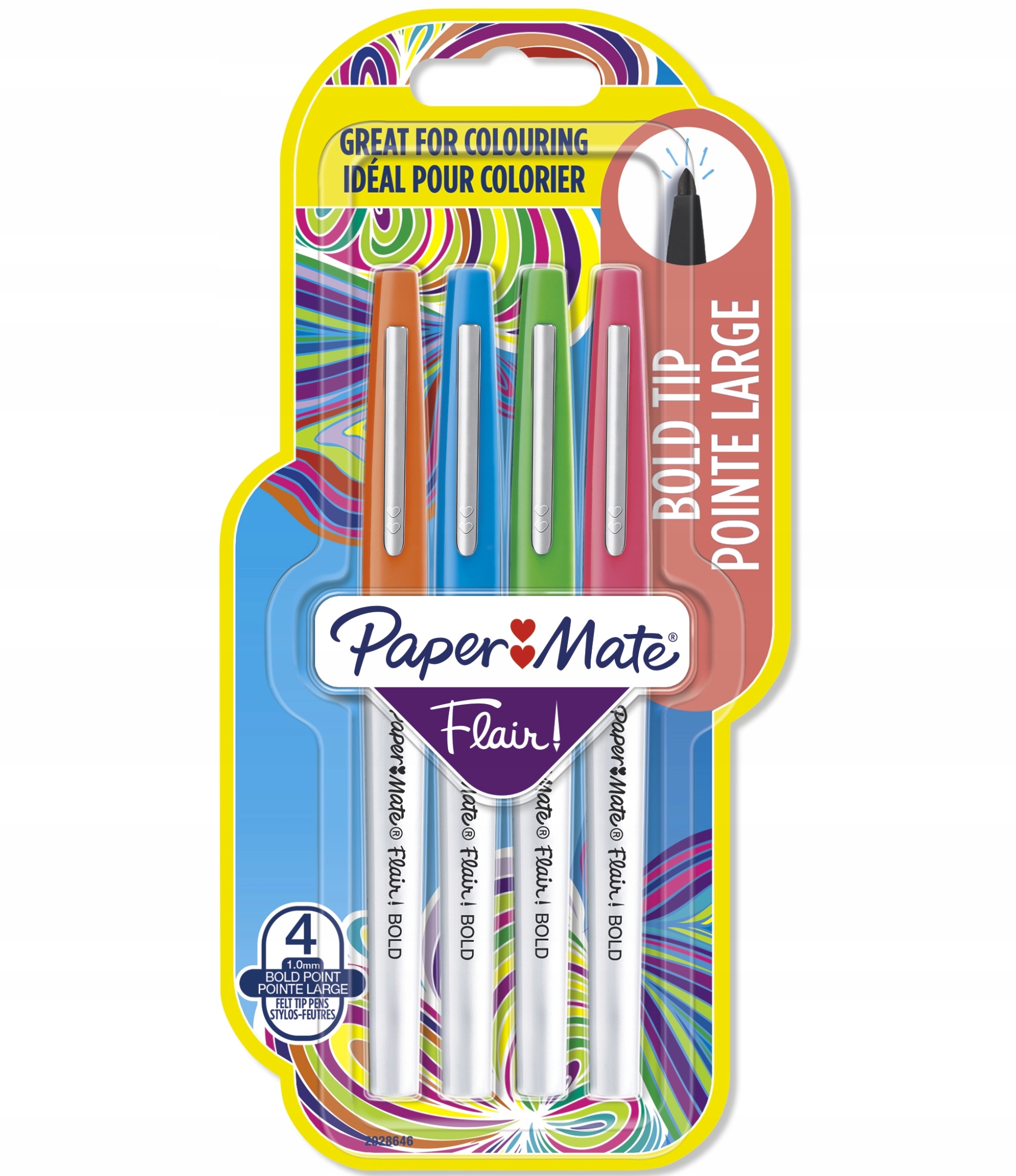 Komplet KOLOROWYCH Flamastrów dla DZIECI Pisaki OZDOBNE Pisaki Paper Mate