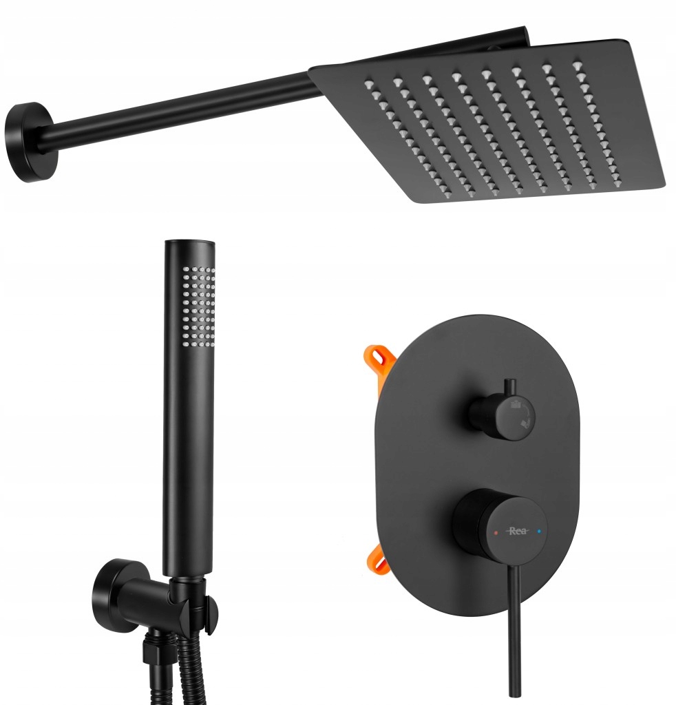 Sprchový set Oval čierny Box (REA-P8467) /sm/