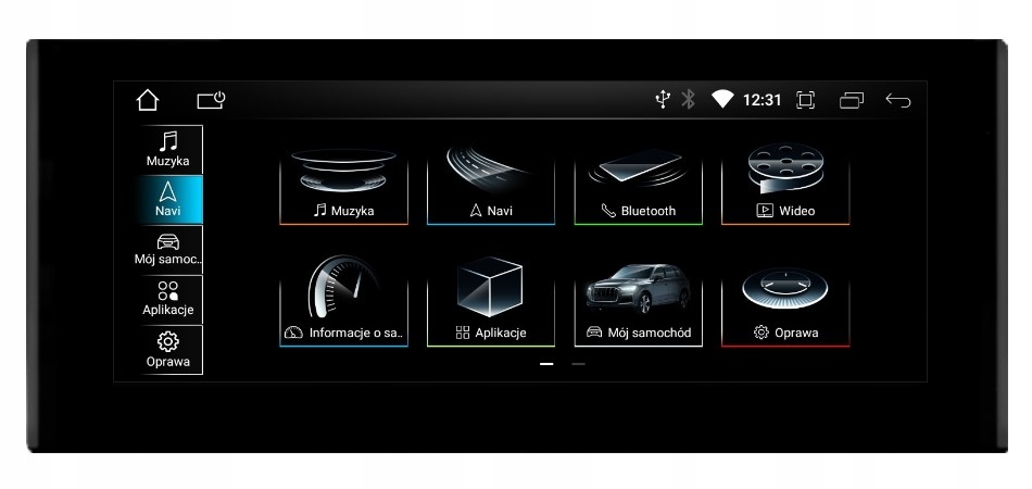 Radio Nawigacja Monitor Android Audi A1 8X 4/64 Gb Dsp Carplay Rmc Lte