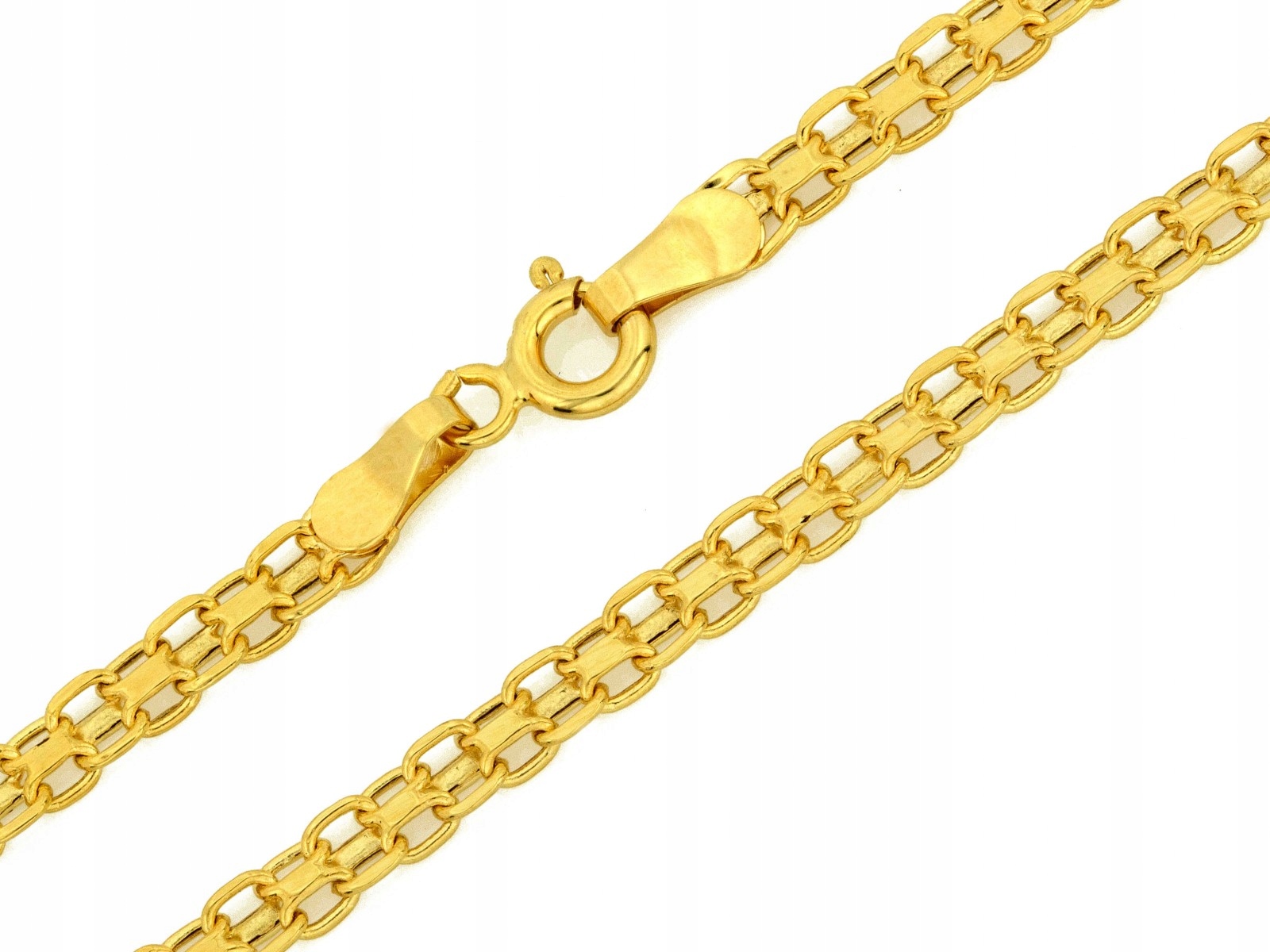 Řetízek zlatý dámský 585 bismark 3.2 mm lesklý, délka 45 cm