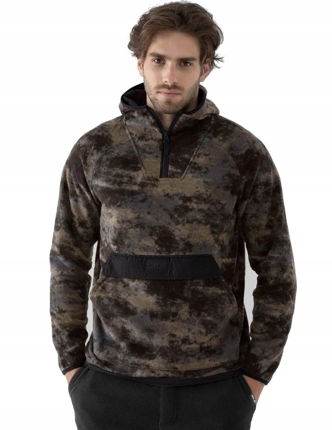 

4F Ciepła Bluza Polarowa z Kapturem BLM027 XXL