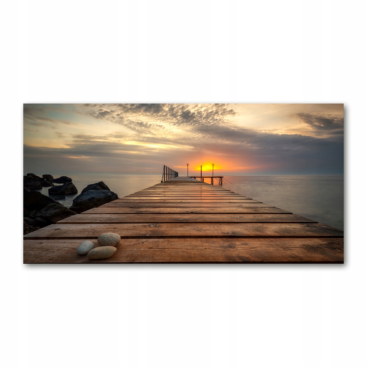 

Foto-obraz akryl Drewniane molo zdjęcie 140x70 cm