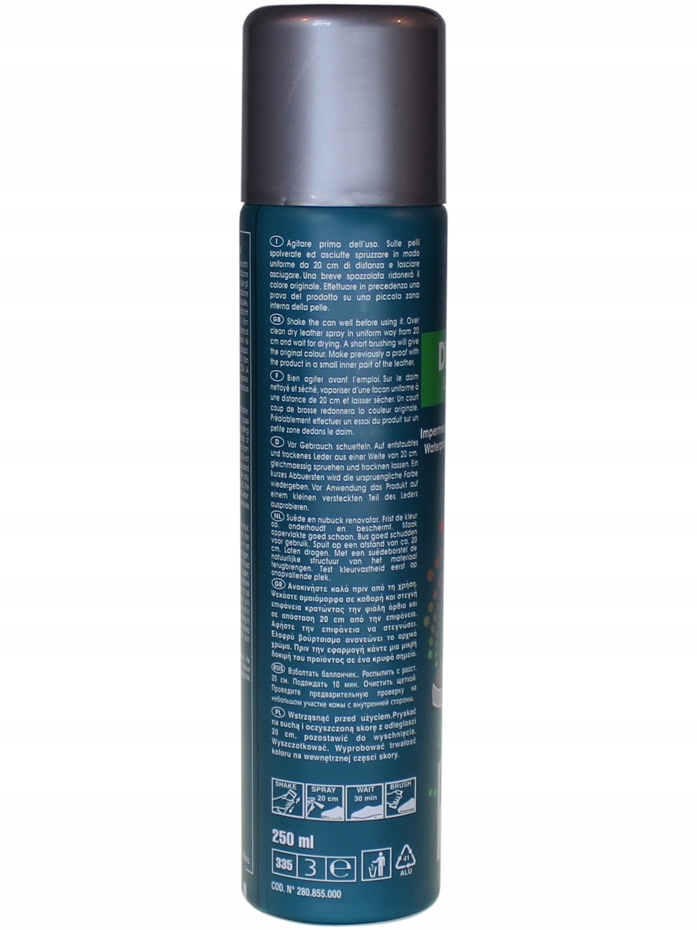 FARBA DO ZAMSZU NUBUKU BUTÓW RENOWATOR 250 ml Kolor dominujący beże i brązy