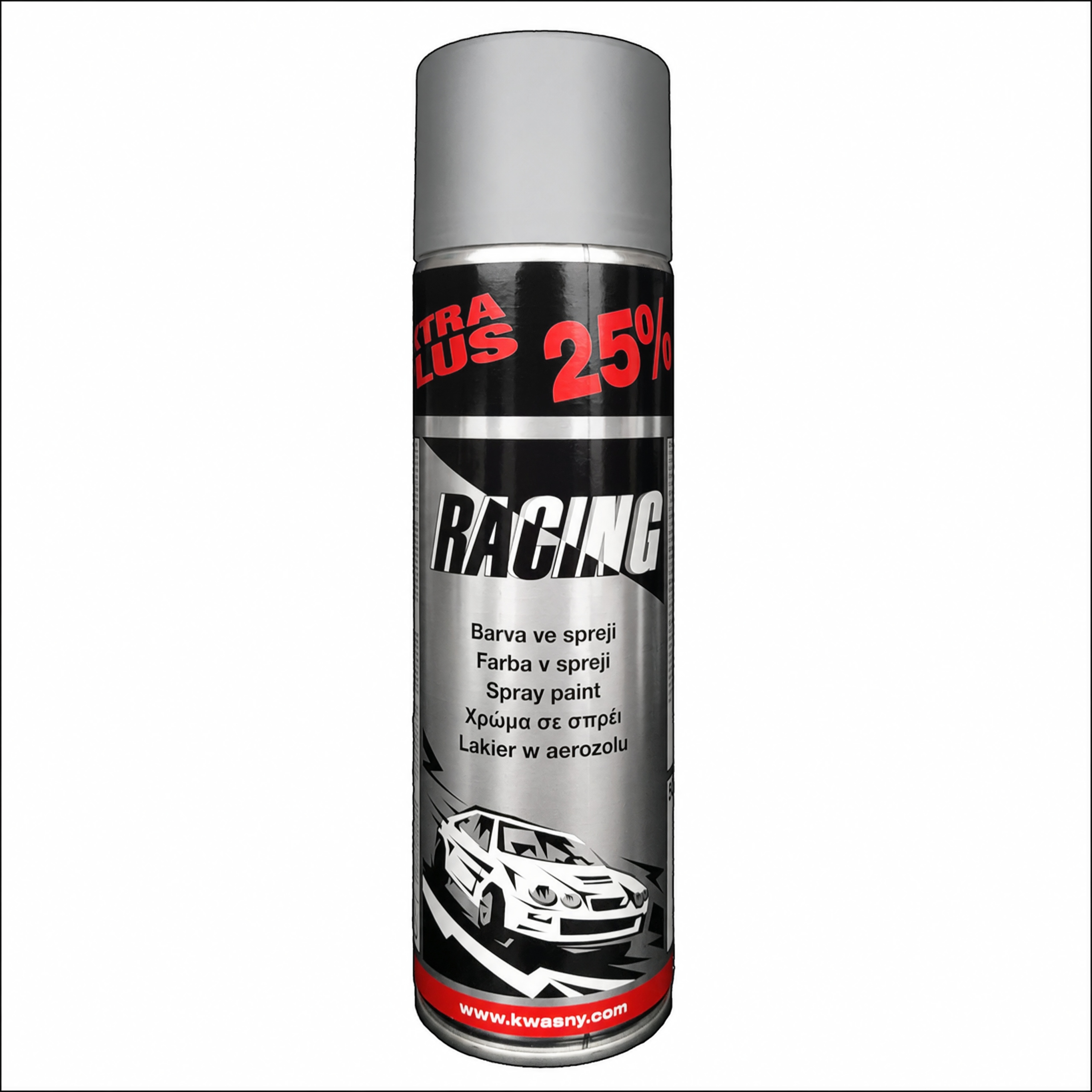 Podkład Akrylowy Spray Szary Uniwersalny do Auta i Metalu Racing 500ml
