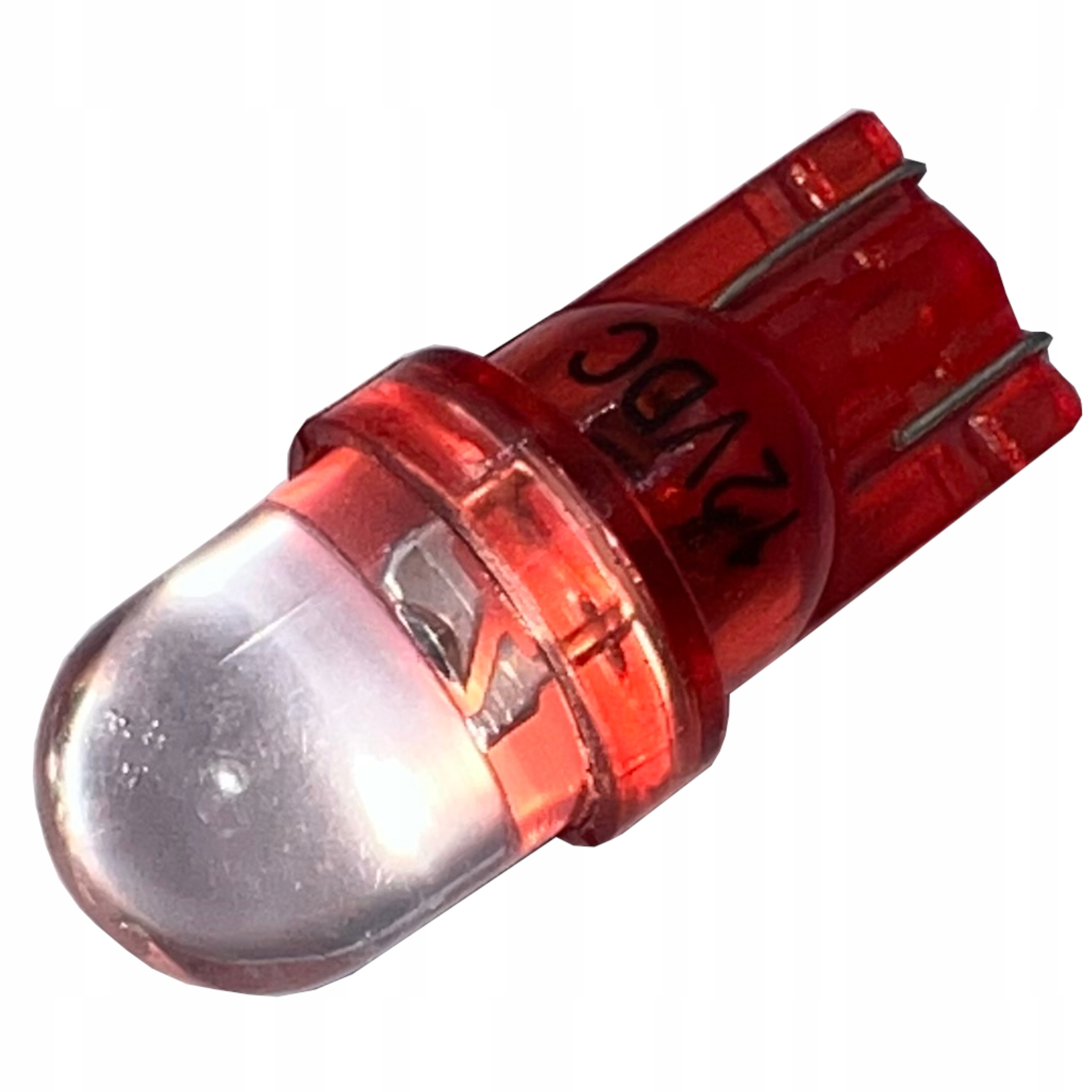 żarówka Led typ w5w T10 clear w3w czerwona 12V