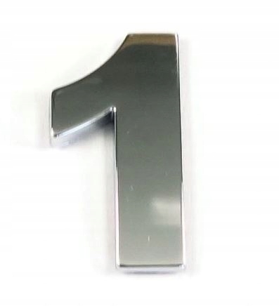 

Naklejka Chrom 3D Emblemat Cyfra - 1
