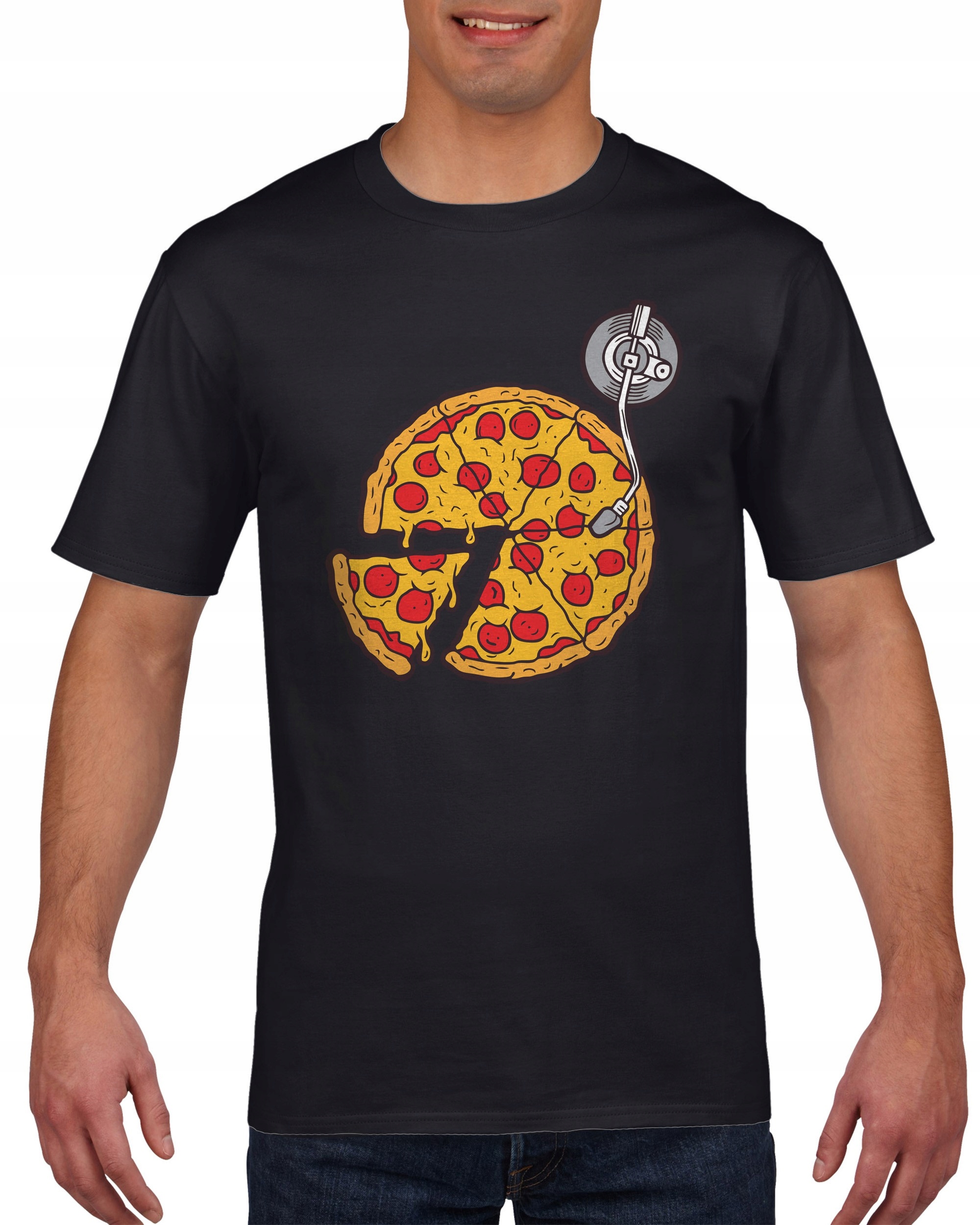 

Koszulka meska Pizza Gramofon Vinyl L