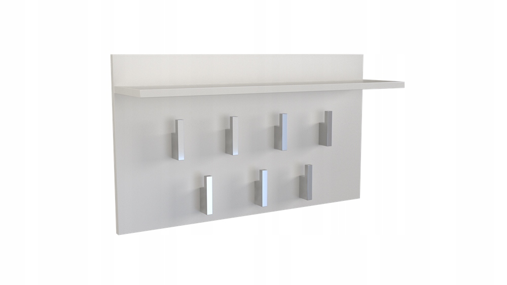 Věšák Police 2F Bílá Mat Předsíň Chodba Na Oblečení